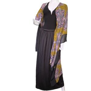 Wanderlux La‎ Mesa Kimono Sleeves Duster Medium Moroccan Vibe Coverup Boho NWT